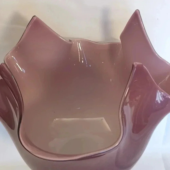 Vintage and Empoli Italian glass purple amethyst vase - Picture 3 of 3